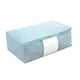 thumbnail image 2 of Papelera Para Guardar Ropa, Ropa De Cama Con Asa, Toalla, Bolsa De Almacenamiento Con Ventana Transparente, Color Azul XXL, 2 of 3