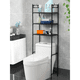 thumbnail image 2 of Rack Organizador Sobre Wc Inodoro Baño Multifuncional 30kg Negro, 2 of 6