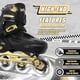 thumbnail image 3 of Patines en línea Nattork, geniales decoraciones de coches de carreras para niños, dorados, 3 of 6