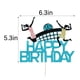 thumbnail image 3 of Fiesta De Feliz Cumpleaños De Voleibol De Cake Topper, 3 of 8
