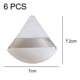 thumbnail image 2 of Borla de polvos faciales, borla de maquillaje triangular suave para polvos sueltos, polvos minerales, polvos corporales, 2 of 5