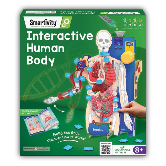 Kit STEM Modelo Interactivo del Cuerpo Humano para Niños de 8 a 14 Años – Smartivity