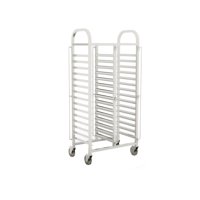 Imahe - Carro Bandejero Doble Acero Inox 35X45 Cm