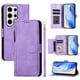 thumbnail image 1 of Funda Billetera Cremallera para Samsung Galaxy S24 Ultra 5G con Porta Tarjetas, Soporte y Correa Morado, 1 of 5