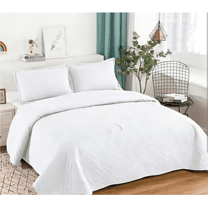 Genérico - Cubrecama Quilt Verano 2 Plazas Color Blanco