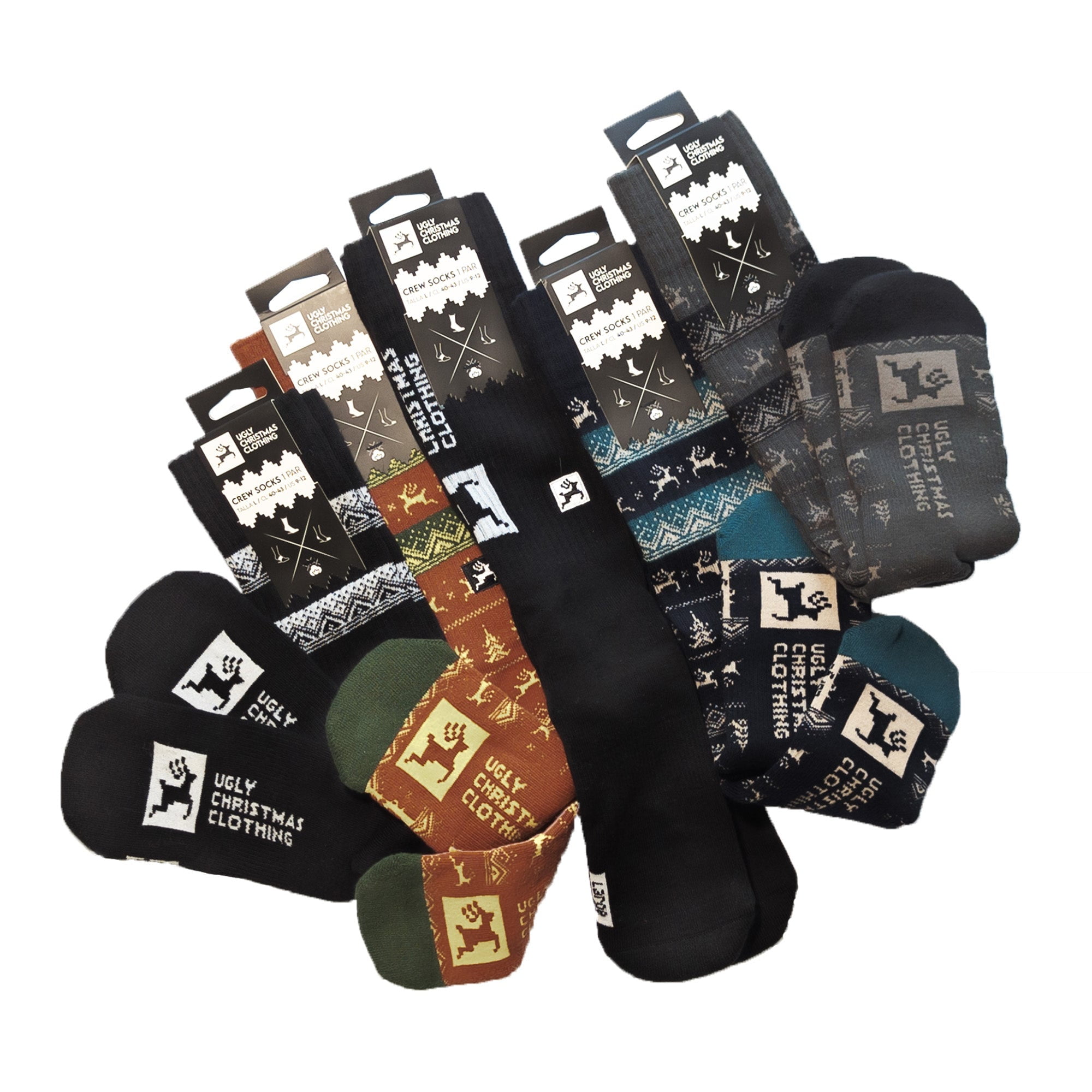 Ugly Christmas Clothing - Pack 5 Calcetines