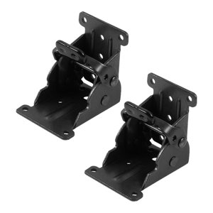 Magideal - 2X Bisagra De Bloqueo De Sí Mismo, Soporte Plegable Fácil Instalación, Soporte De Extensión De Bloqueo De Bisagra Plegable De La Mesa Para La Cama Del Negro