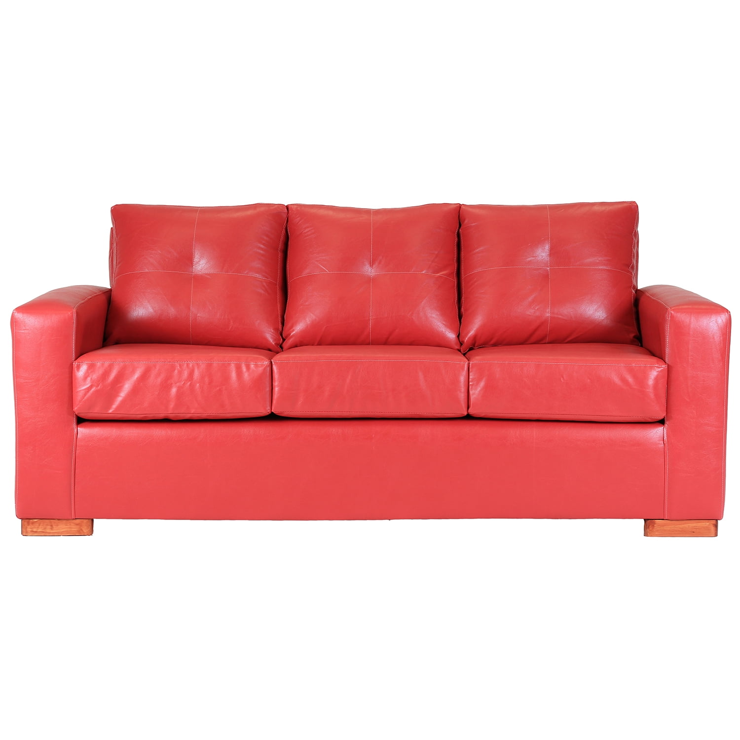 Muebles América - Sofá Franco 3 Cuerpos Rojo