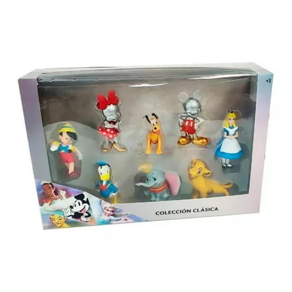 Juguete Set 8 Figuras Disney Clasicas 100 Años Infantil