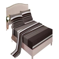 Genérica - Juego Sábanas Algodón Plaza Y Media Suaves 8O12