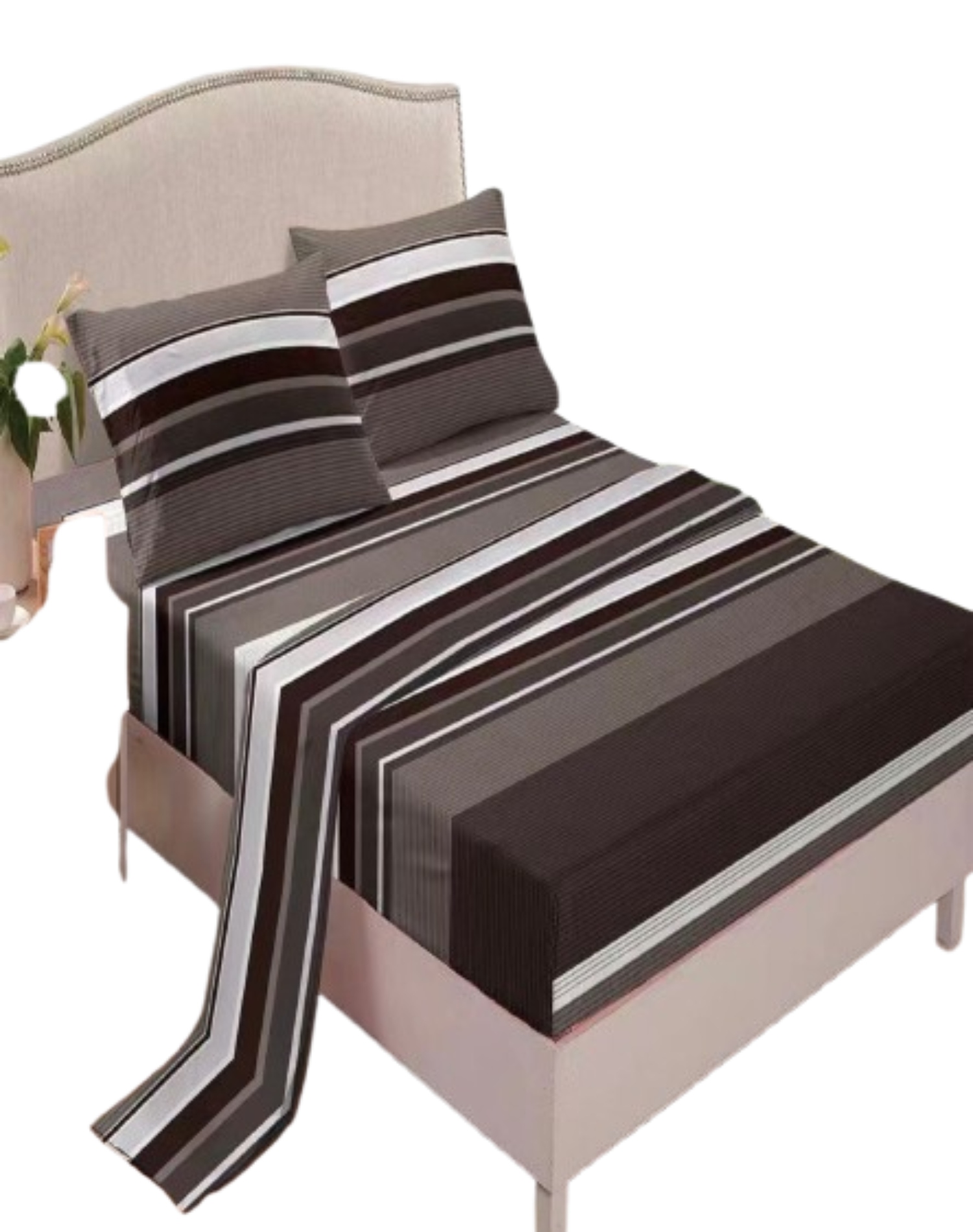 Genérica - Juego Sábanas Algodón Plaza Y Media Suaves 8O12