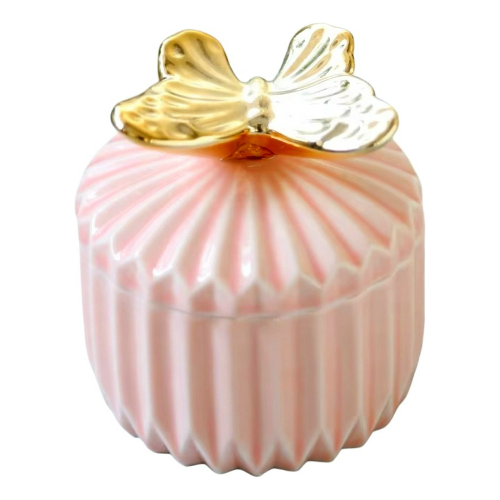 Genérico - Set 2 Joyero Decorativo Multiuso Tapa Mariposa Jhn