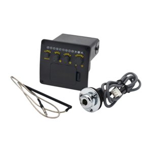 Magideal - Pickup Equ Ecasiizador De Guitarra Folk Preamp De 2 Bandas Para Actuaciones Musicales Jack De Audio De 6.35 Mm, Componentes Versátiles Incorporados En