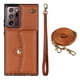 thumbnail image 1 of Crossbody PU Leather Phone Case For Samsung Galaxy S23 S22 Plus Note 20 Ultra Wallet Card Slots Magnetic Lanyard Cover, 1 of 3