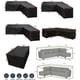 thumbnail image 5 of Funda impermeable para sofá de esquina, funda para muebles de jardín, funda para muebles seccionales de exterior, 5 of 5