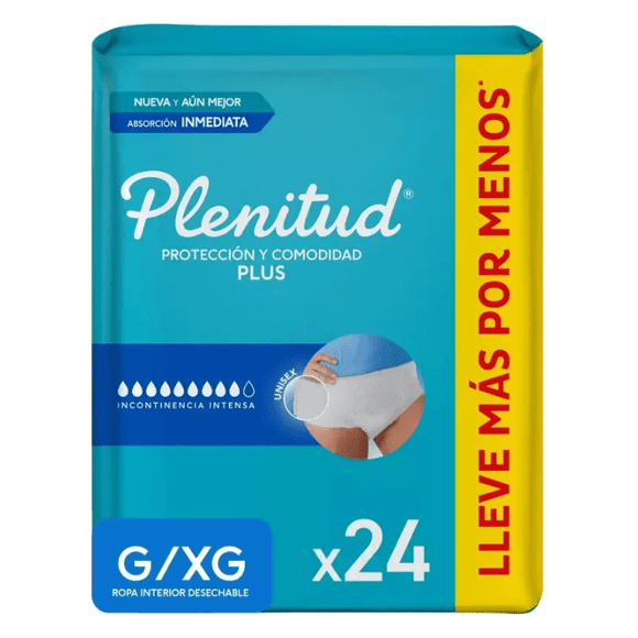 Ropa Interior Desechable Protect Plus G/XG, 24 unidades