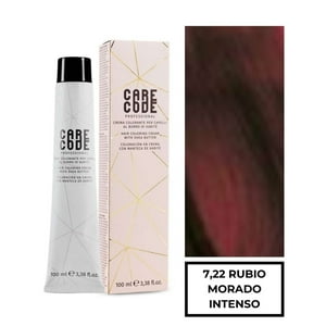 Care Code - Tintura Profesional Permanente 100Ml Rubio Morado Intenso 7,22 + Oxigen 150 Ml 20 Vol
