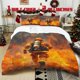 thumbnail image 1 of 3pcs Firefighter Inspired Printed Bedding Set Soft Duvet Cover with 2 Pillowcases All Season Comfort, 1 of 5