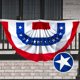 thumbnail image 1 of Bandera Abanico Plisada G128 USA 91x183 cm para Exterior, 1 of 8