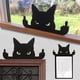 thumbnail image 5 of Adorno de gato con dedo medio, divertido adorno de gato negro con dedo medio, decoración de gato negro levantando el dedo medio, regalo para amantes de los gatos. (10 * 5 cm), 5 of 7