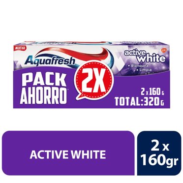 Pack Pasta Drental Active White, 2 Un de 160g c/u