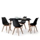 thumbnail image 1 of Comedor Mesa Rectangular Tulip 120x80 Negra + 4 Sillas Tulip Negra, 1 of 3