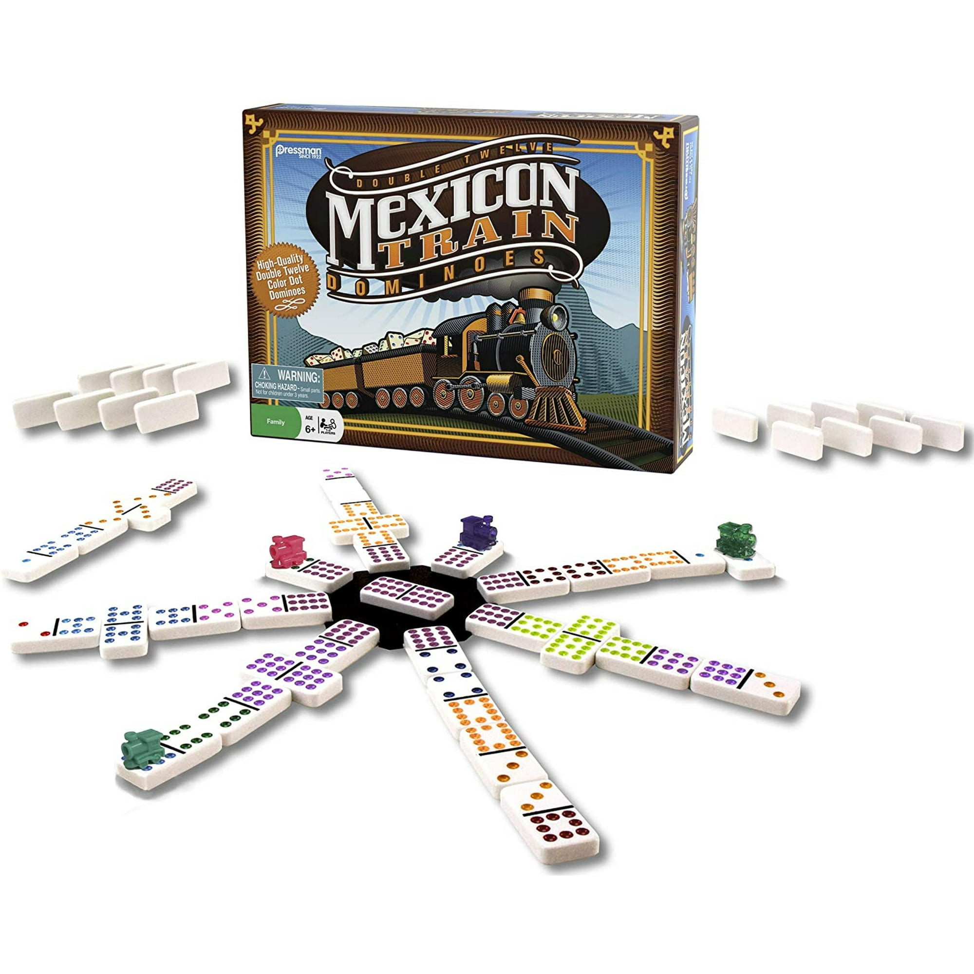 Pressman - Dominó En Tren Mexicano - Hermoso Punto De Color Double