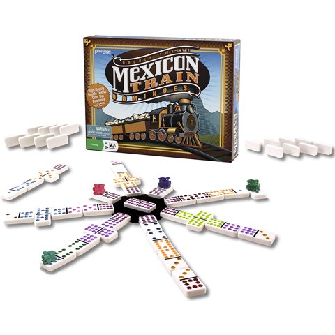 Pressman - Dominó En Tren Mexicano - Hermoso Punto De Color Double