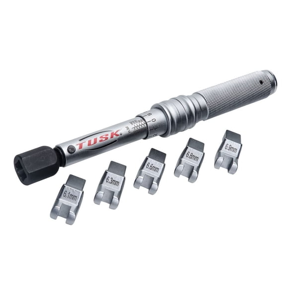 Kit de Llave de Torque Ajustable TUSK 30-150 in-lb con 5 Cabezas