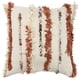 thumbnail image 1 of Almohada decorativa Rizzy Home T13825 con relleno de plumón, 20 x 20 pulgadas, color naranja, 1 of 1