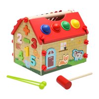 Bothyi - Juguete De Casa De Desmontaje De Montaje De Tornillo, Juguetes De Clasificación De Formas De Madera Para Preescolar
