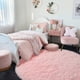 thumbnail image 4 of Alfombra Amdrebio Pink Fluffy Circle 120 cm x 120 cm para niñas, 4 of 6