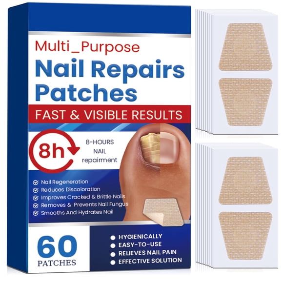 Parche para Hongos en Uñas Terquenix 60 Piezas con Tratamiento de Hidrogel