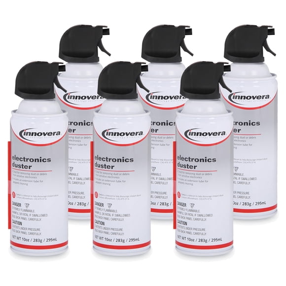 Paquete de 6 Latas de Aire Comprimido Innovera de 295 ml