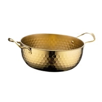 Bothyi - Olla De Ramen De Corea, Olla Para Mariscos Para El Hogar, Para Restaurante, Camping, Picnic, Dorado, 22Cm