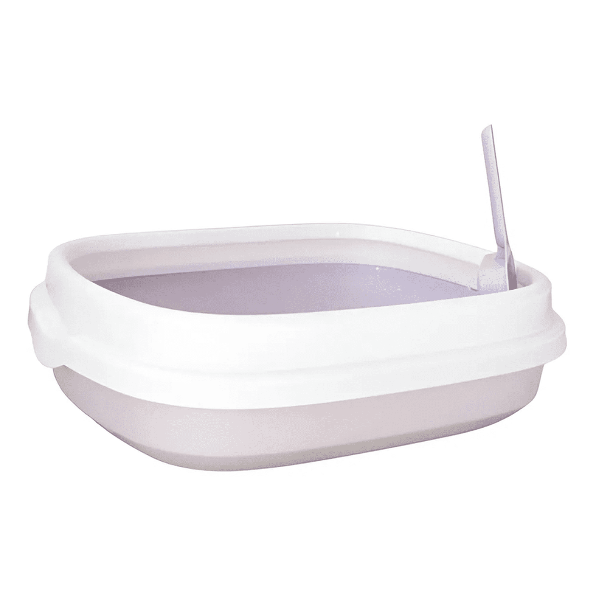 Arenero Para Gatos Con Pala Recogedora Pequeña 40x33x12 Cm Violeta