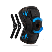 Genérico - Rodilleras Neopreno Unisex Con Placas De Acero Para Fitness Color Negro Talla M