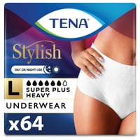Ropa Interior Tena Super Plus Para Incontinencia Para Mujer, 48 A 64 Pulgadas