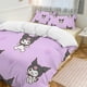 thumbnail image 1 of Kuromi Quilt Set Thicken Soft 3 Pieces Bedding Set All Season Duvet Cove with 2 Pillowcases for Adult Women Girls Teens Home Room Decor, 1 of 5