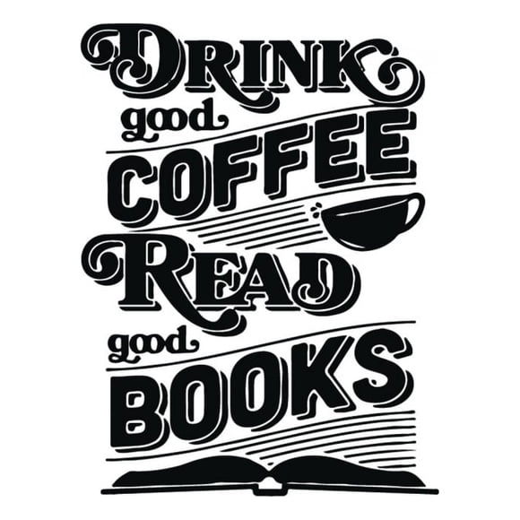 Decomural Good Coffee And Books Life WS-34271