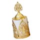 thumbnail image 3 of Quemador De Incienso De Cerámica Con Tapa De Metal Dorado Incensario Decoración De Escritorio Blanco, 3 of 3