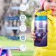 thumbnail image 5 of Auto de carreras Botella de Agua con Tapa Pop Top de Un Toque, Acero Inoxidable, a Prueba de Fugas, para Deportes, Botella Infantil azul 12 oz, 5 of 6
