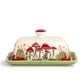 thumbnail image 1 of Mantequera Fungi Fun Mushroom Ceramic con tapa blanca estándar, 1 of 9