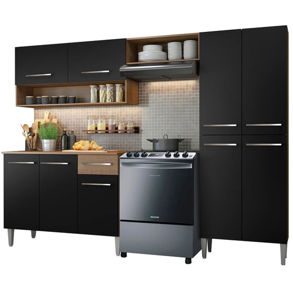 Kit Cocina Emilly Dark Negro