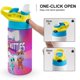 thumbnail image 4 of Superkitties Botella de Agua con Tapa Pop Top de Un Toque, Acero Inoxidable, a Prueba de Fugas, para Deportes, Botella Infantil azul 12 oz, 4 of 6