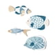 thumbnail image 4 of Juego De 4 Piezas De Decoración Costera De Peces De Madera Para El Hogar, Hotel, Decoración De Pared Costera Colgante, 4 of 5