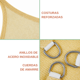 thumbnail image 3 of Toldo Vela Rectangular Sombreadora Malla 5x2 Mt Exterior, 3 of 8