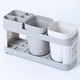 thumbnail image 4 of Organize Your Bathroom with our 1pc Toothbrush Holder Toothpaste Holder Stand Wash Cup Set with Hollow Design Drain and Clear Drawer - Perfect for a Tidy and Stylish Bathroom!, 4 of 4