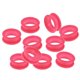 thumbnail image 2 of 10x Peluquero Peluquería Tijeras Tijeras Empu?aduras de anillos de dedo Rosa rojo, 2 of 3