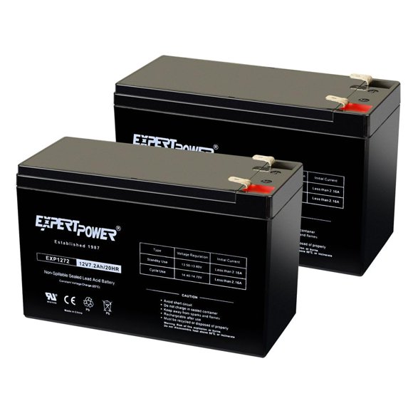 Batería ExpertPower 12V 7,2Ah (2 unidades) con terminales F2